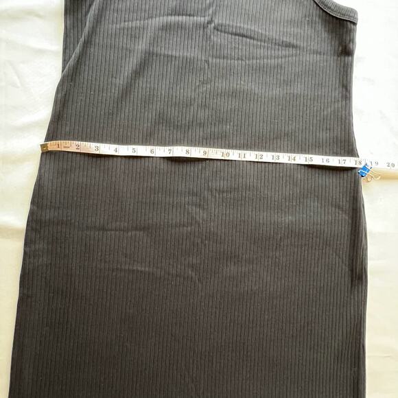 Gap Halter Midi Dress Black Ribbed Women's L NWOT - Picture 10 of 11